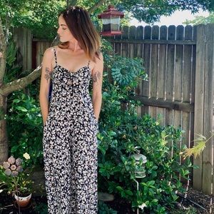 Billabong floral jumpsuit